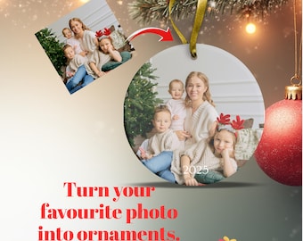 Décoration de Noël photo personnalisée