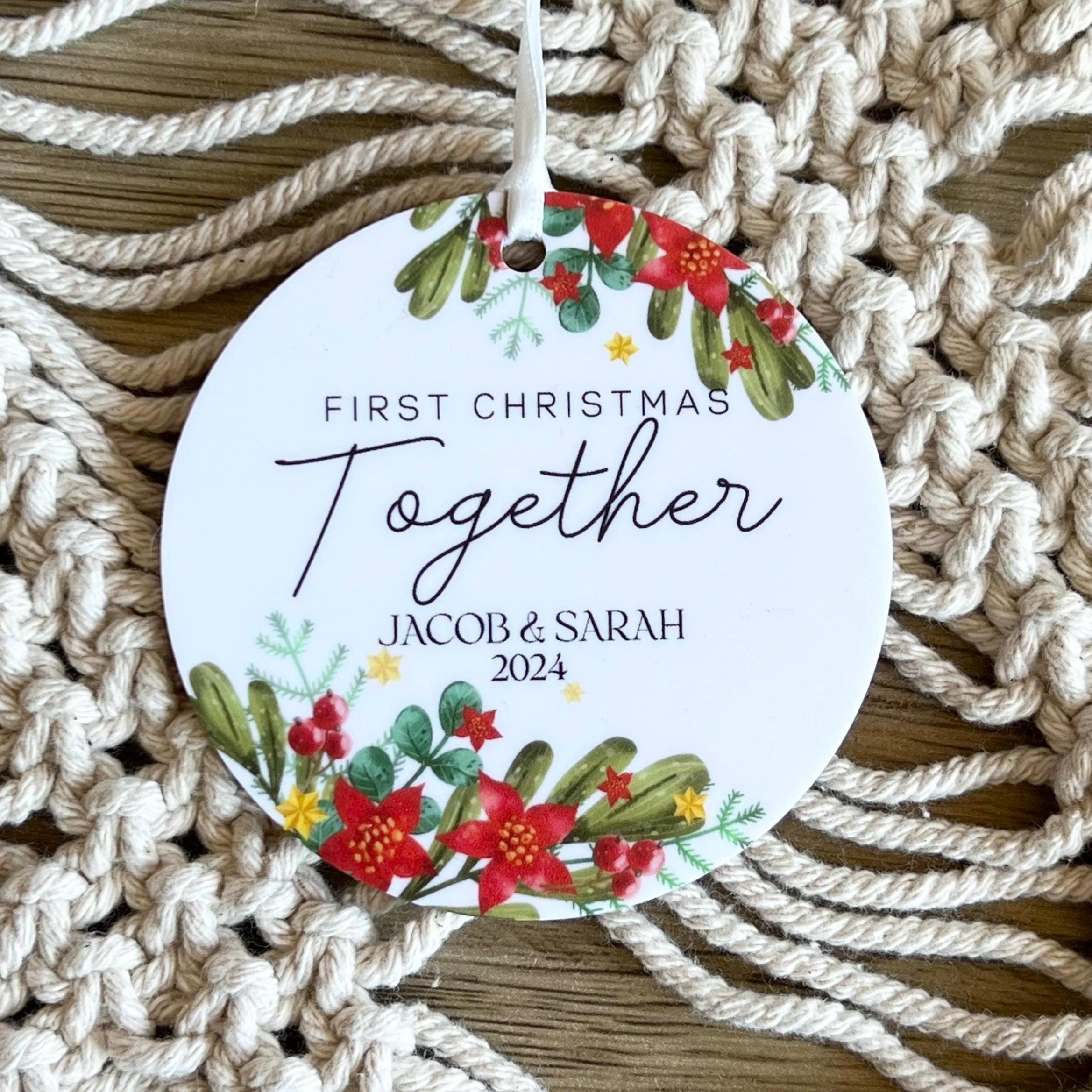 First Christmas Together Ornament: Custom Acrylic Tree Decor