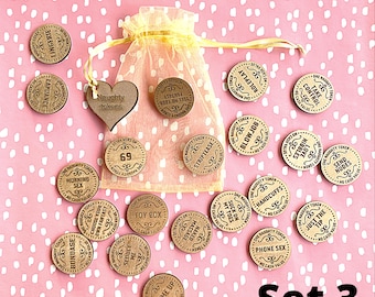 Jetons sexuels coquins | Cadeau Saint-Valentin, jeu pour couples adultes