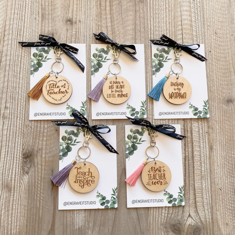 Personalised Wooden Teachers Key Rings Gift Ideas for Etsy Australia