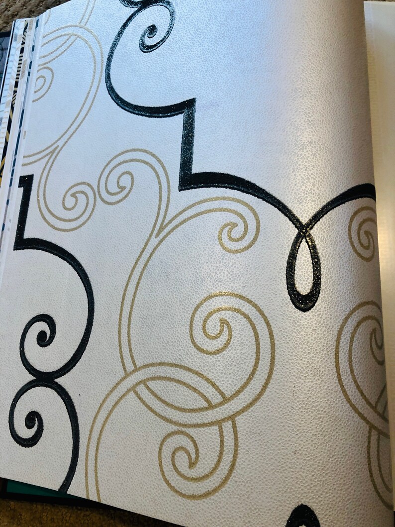 Metallic Wallpaper Sample Book by Seabrook Designs Deco Collection BOGO Sale