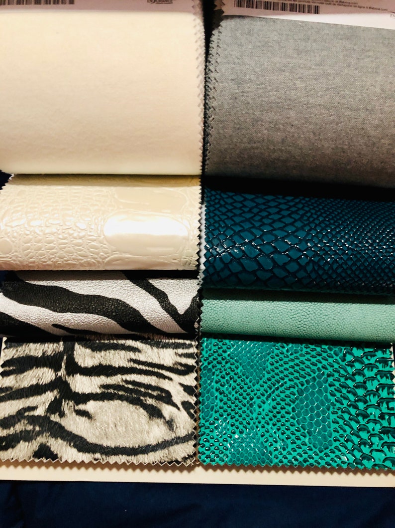 Bogo Sale Faux Leather Fabric Sample Book Jf Fabrics 80 Pcs Faux Leather Tannery Untamed Designer Fabric Sample Book Embroidery Craft Supplies Tools Kromasol Com