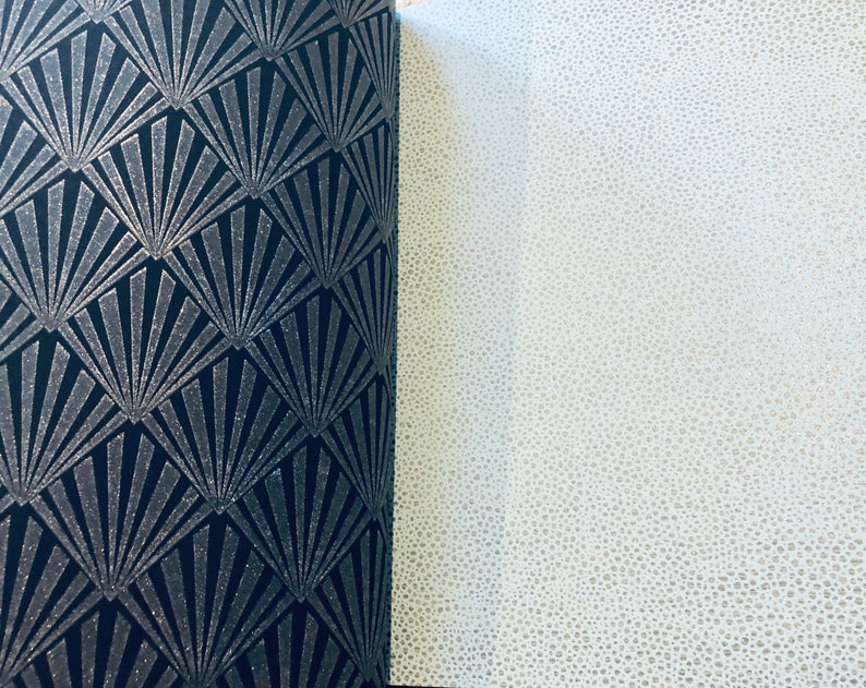 Metallic Wallpaper Sample Book by Seabrook Designs Deco Collection BOGO Sale