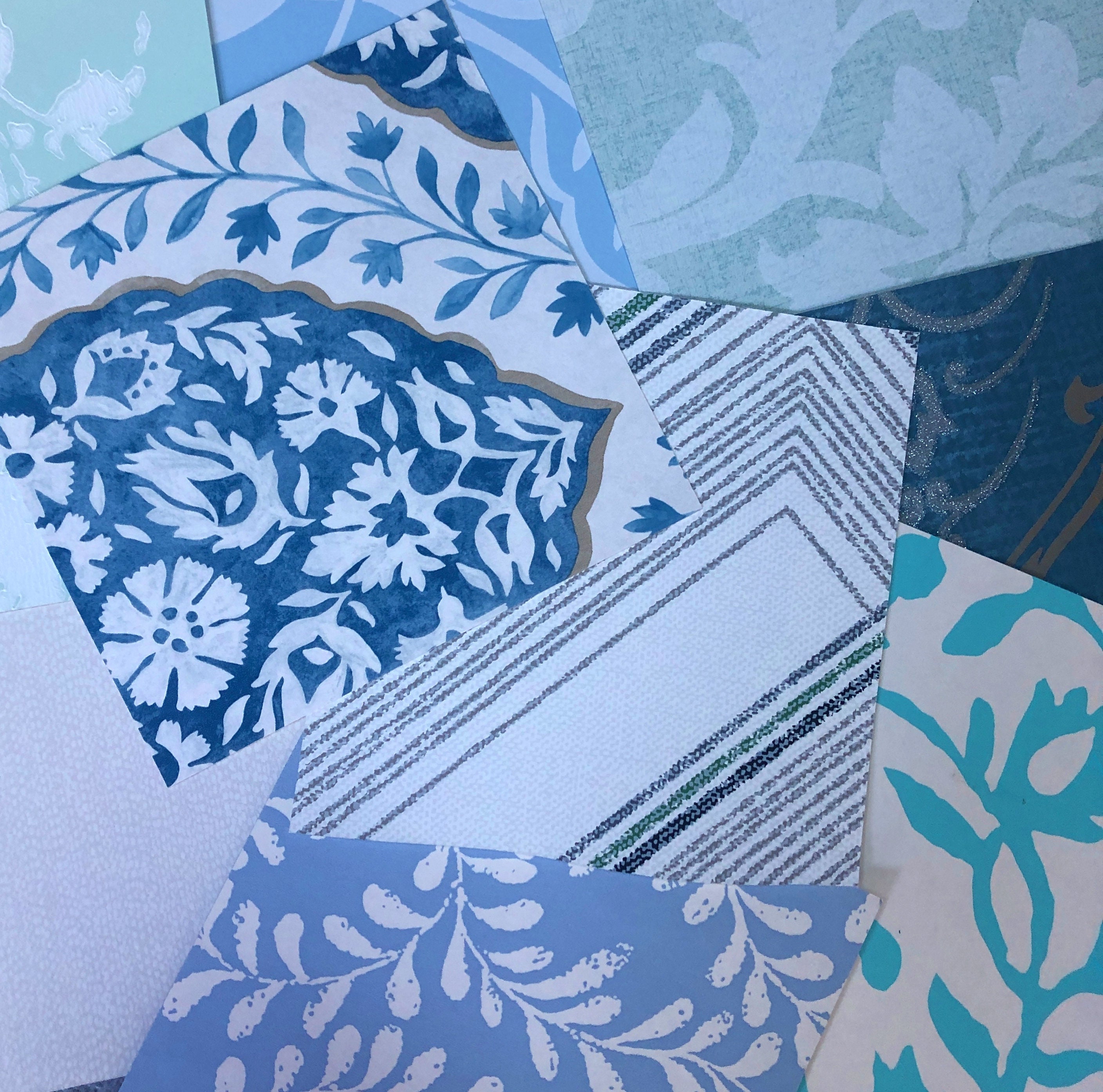 100 6x6 Wallpaper Scraps Choose Your Own Theme Pattern Style or Color