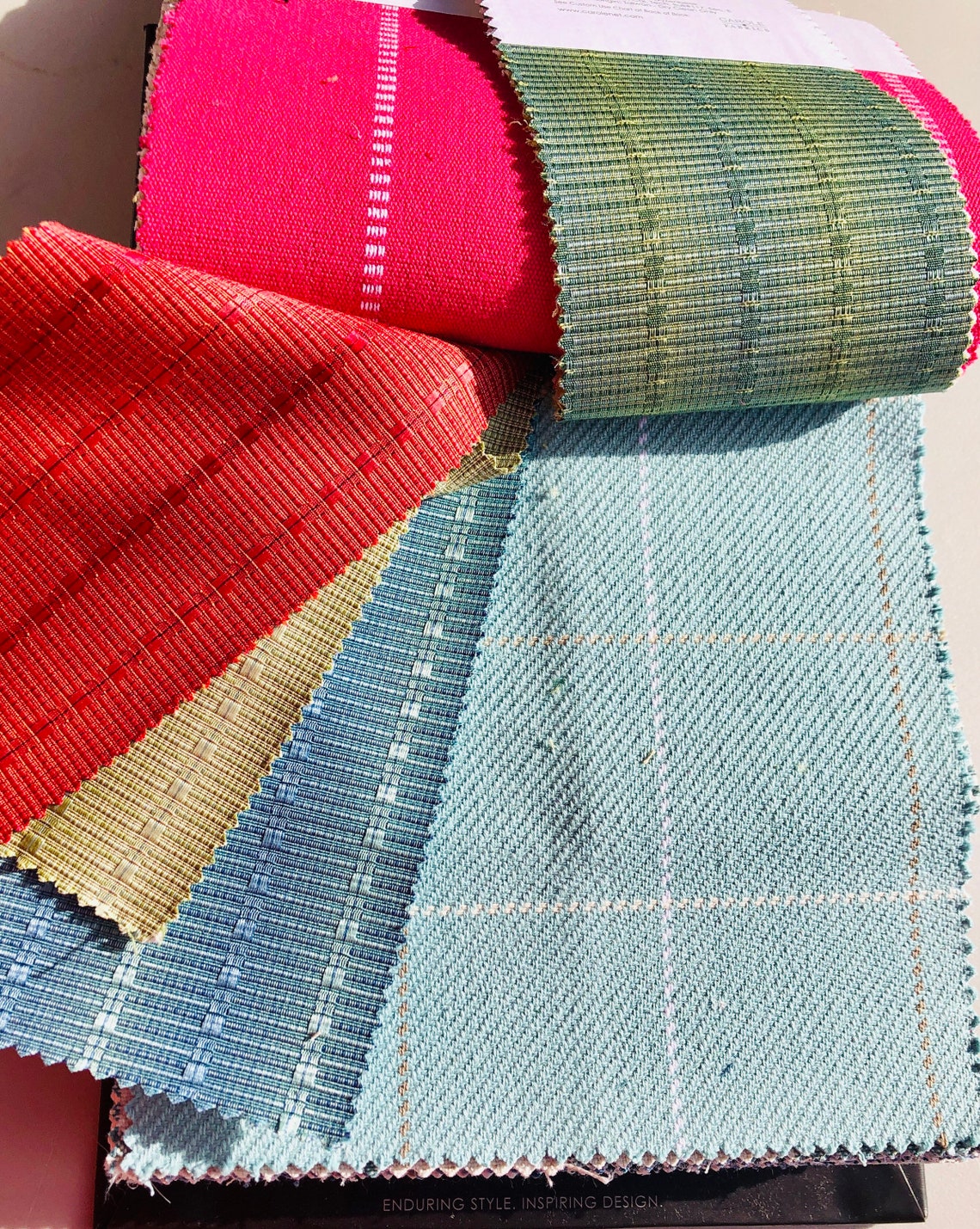 Carole Fabrics Newport Plaids & Stripes Fabric Swatch Sample Etsy