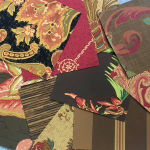 Now 75pieces! 50 5x5&quot; Wallpaper Scraps Choose Your Own Theme Pattern Style or Color Scheme for Junk Journaling Scrapbooking and more!