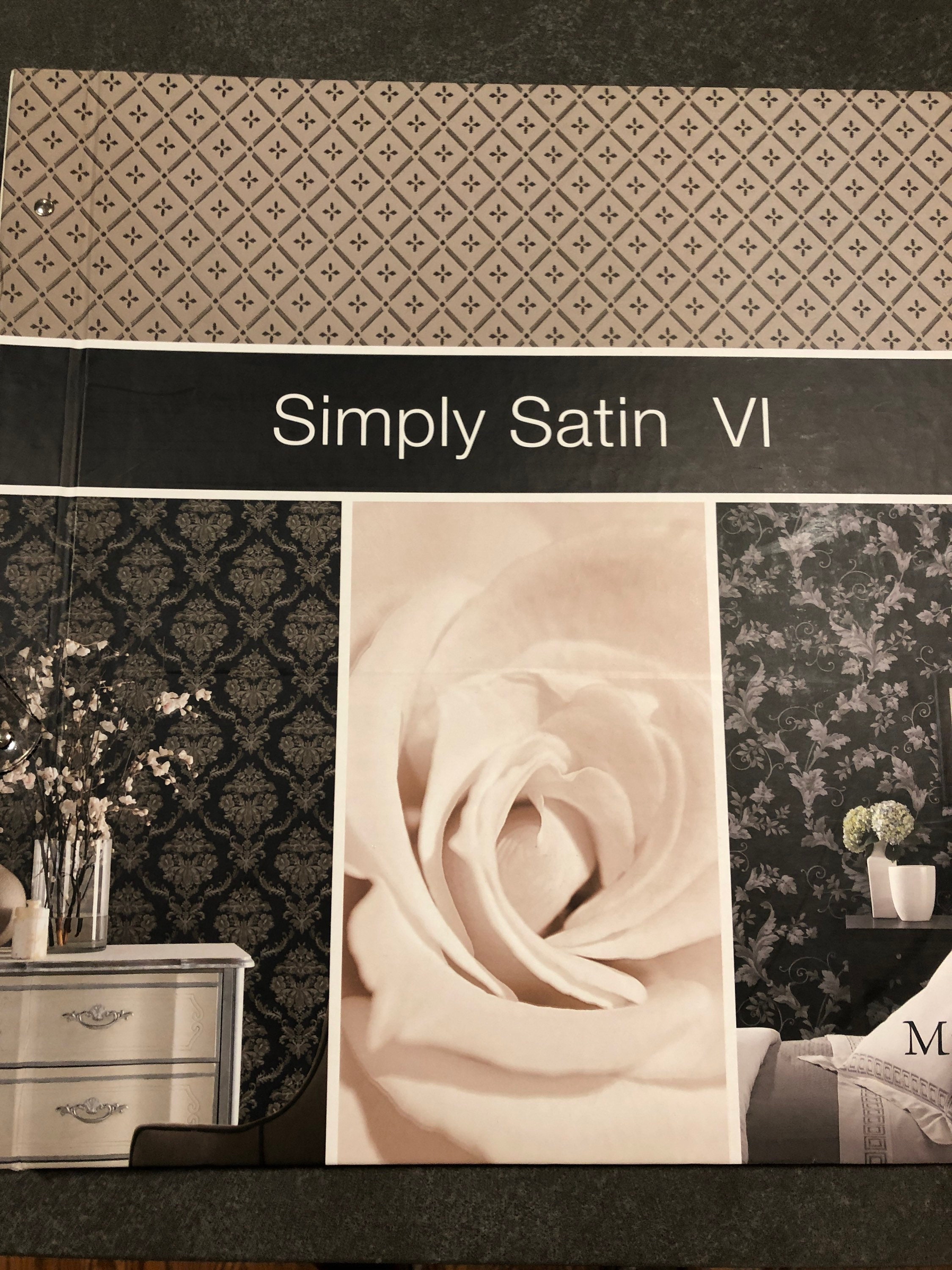 Wallpaper Sample Book Brewster Wallcoverings Simply Satin | Etsy