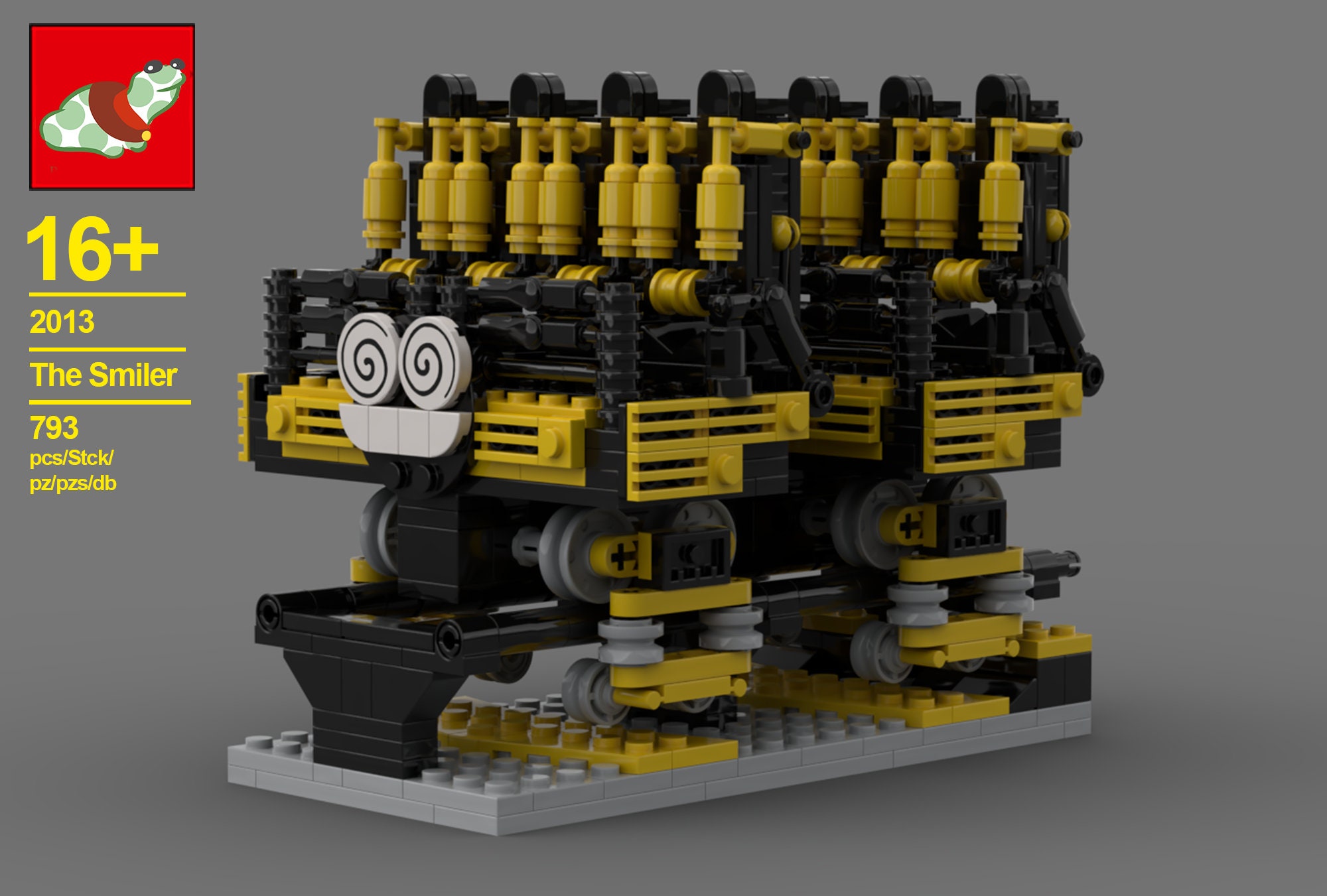 The Smiler Lego Moc Instructions Only Etsy