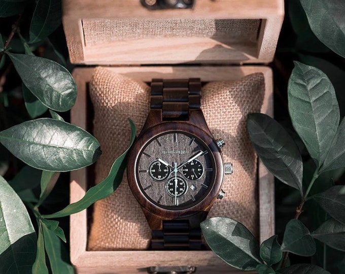 Wood watch automatic Wooden watch men’s gift birthday anniversary husband handmade wood watches stylish unique hipster hand made