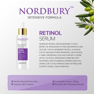 2.5% Retinol Serum, Hyaluronic Acid, Night Renewal image 3