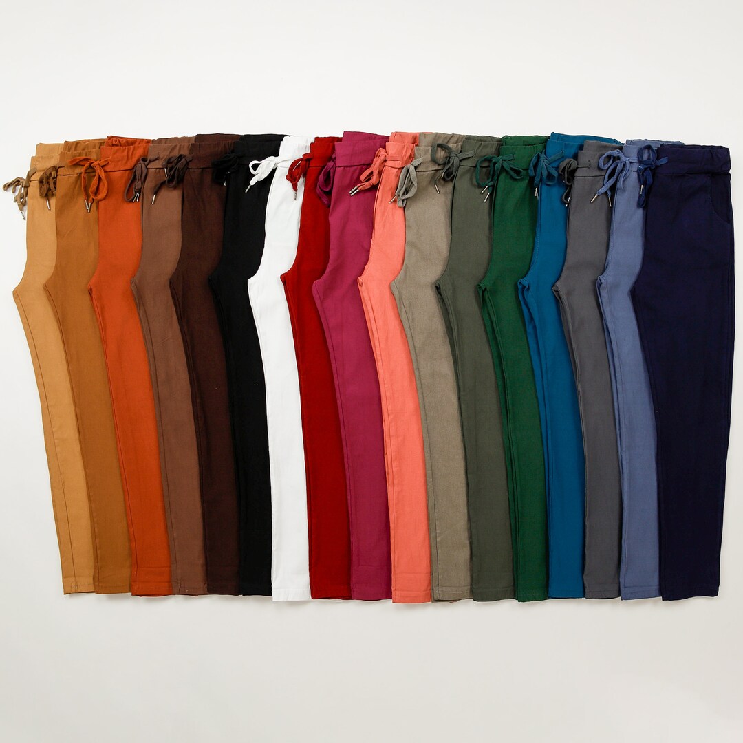 Nordbury Women Magic Pants Italian Plain Joggers Elasticated Etsy UK