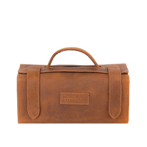 Nordbury Herren Kulturbeutel, Kulturbeutel aus Leder, Dusche Caddy Tasche