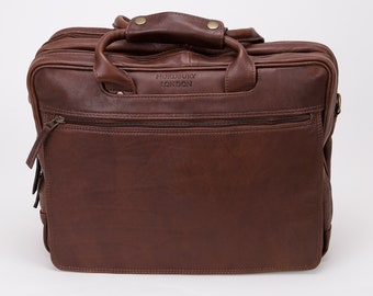 Nordbury Handmade Leder Business Aktentasche Laptoptasche, Dokumententasche, Messenger Bag, Schulter Büro Reisetasche