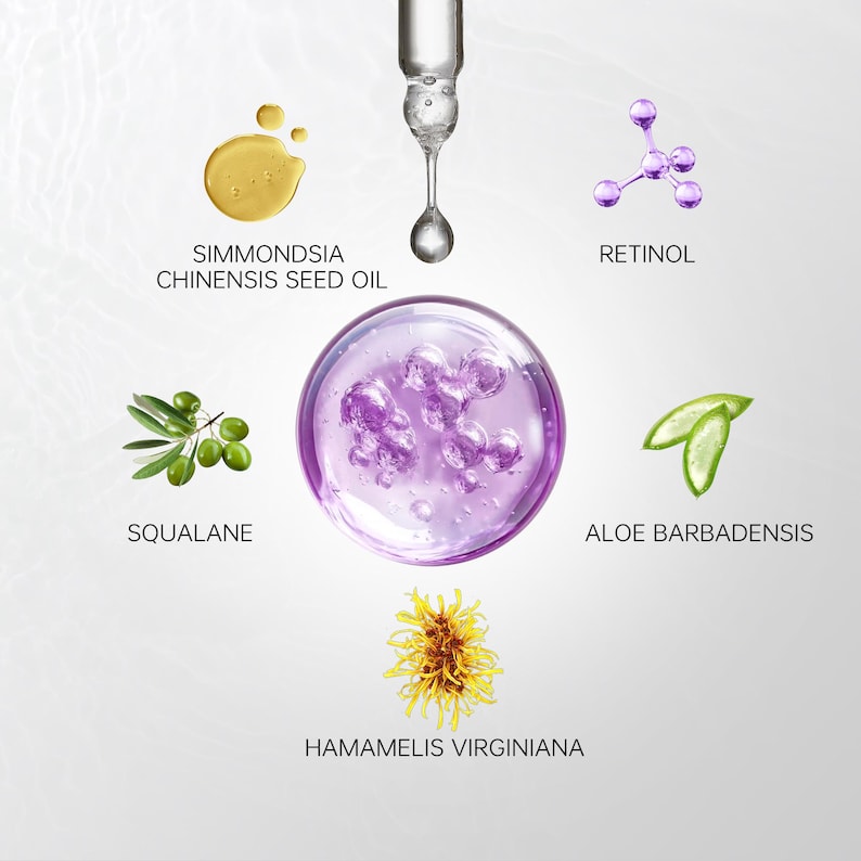 2.5% Retinol Serum, Hyaluronic Acid, Night Renewal image 2