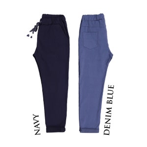 Nordbury dames Italiaanse stretch effen broek Magic-broek Dames Magic Casual joggingbroek met diepe zakken afbeelding 6