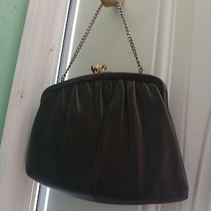 Ande brown clutch purse