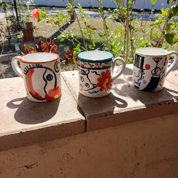 Handpainted Mugs Italy