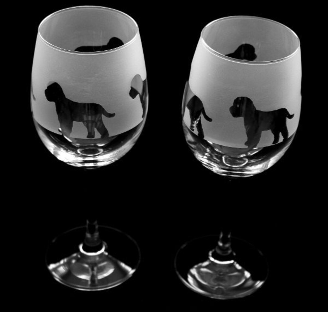 Cockapoo Dog Wine Glasses Classic Tulip Shape..boxed Etsy UK