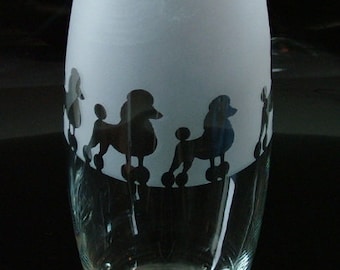 Poodle dog gift Vase