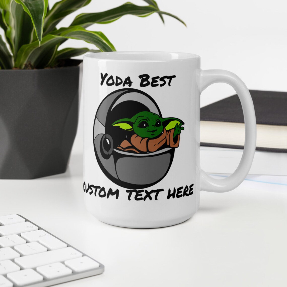 Yoda Gift Custom Baby Yoda Mug Personalized Yoda Best Mug Etsy