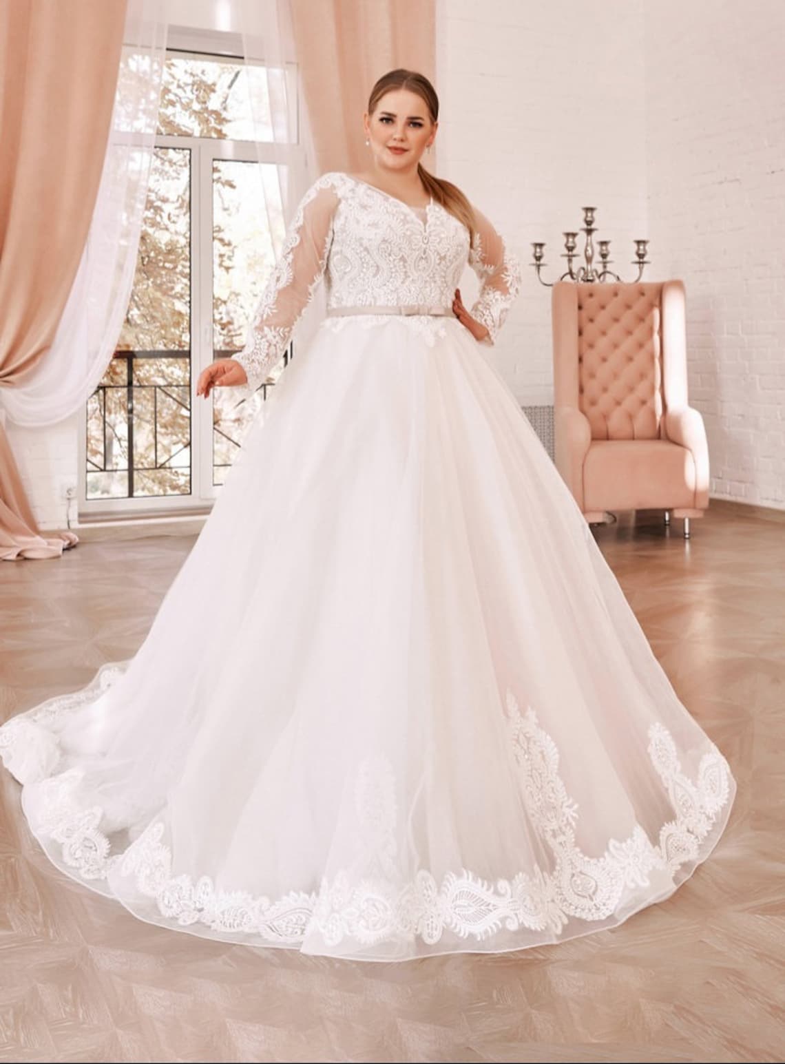 Plus Size Princess Wedding Dress Royal Wedding Dress Plus - Etsy