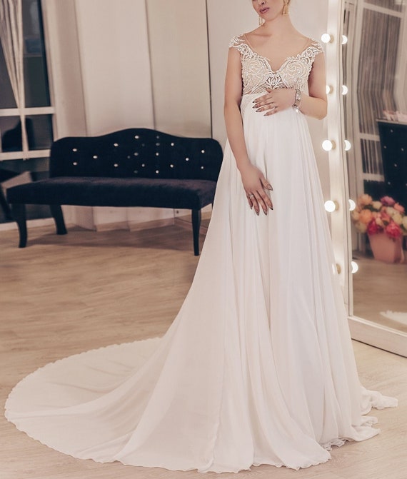 High waisted wedding skirt cheap