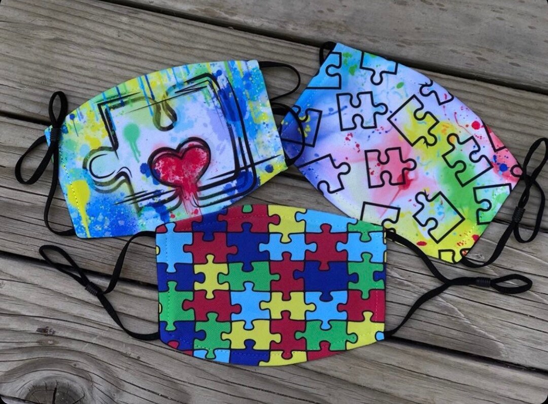 Autism Awareness Face Cover - Etsy