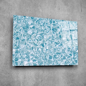 Decoración de pared de vidrio con patrón de ondas danzantes - Arte de pared de vidrio para decoración del hogar - Escultura de pared - Diseño de interiores - Regalo de cumpleaños - Arte de pared de vidrio templado