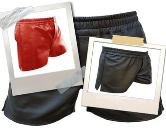 Mens Leather Shorts - Etsy Hong Kong