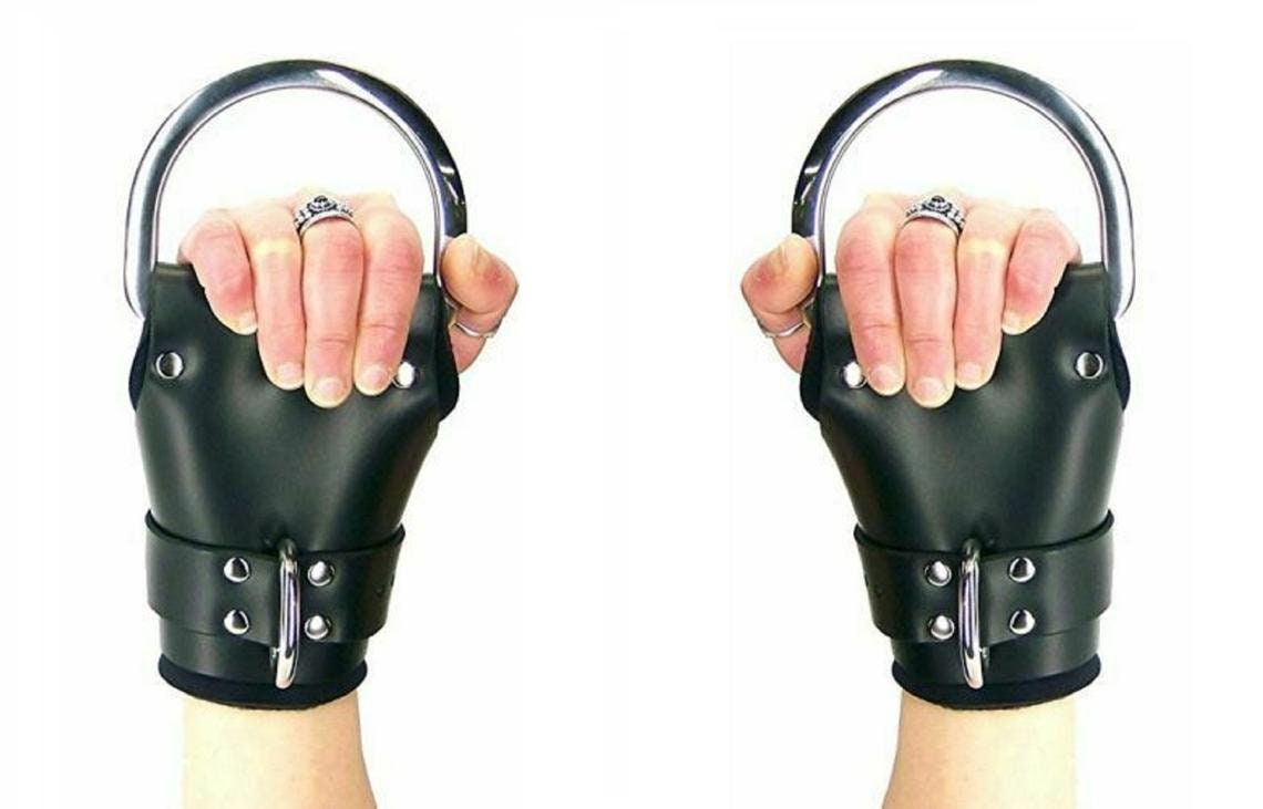 Genuine Black Leather Bondage Wrist Cuffs Suspension Cuffs Etsy