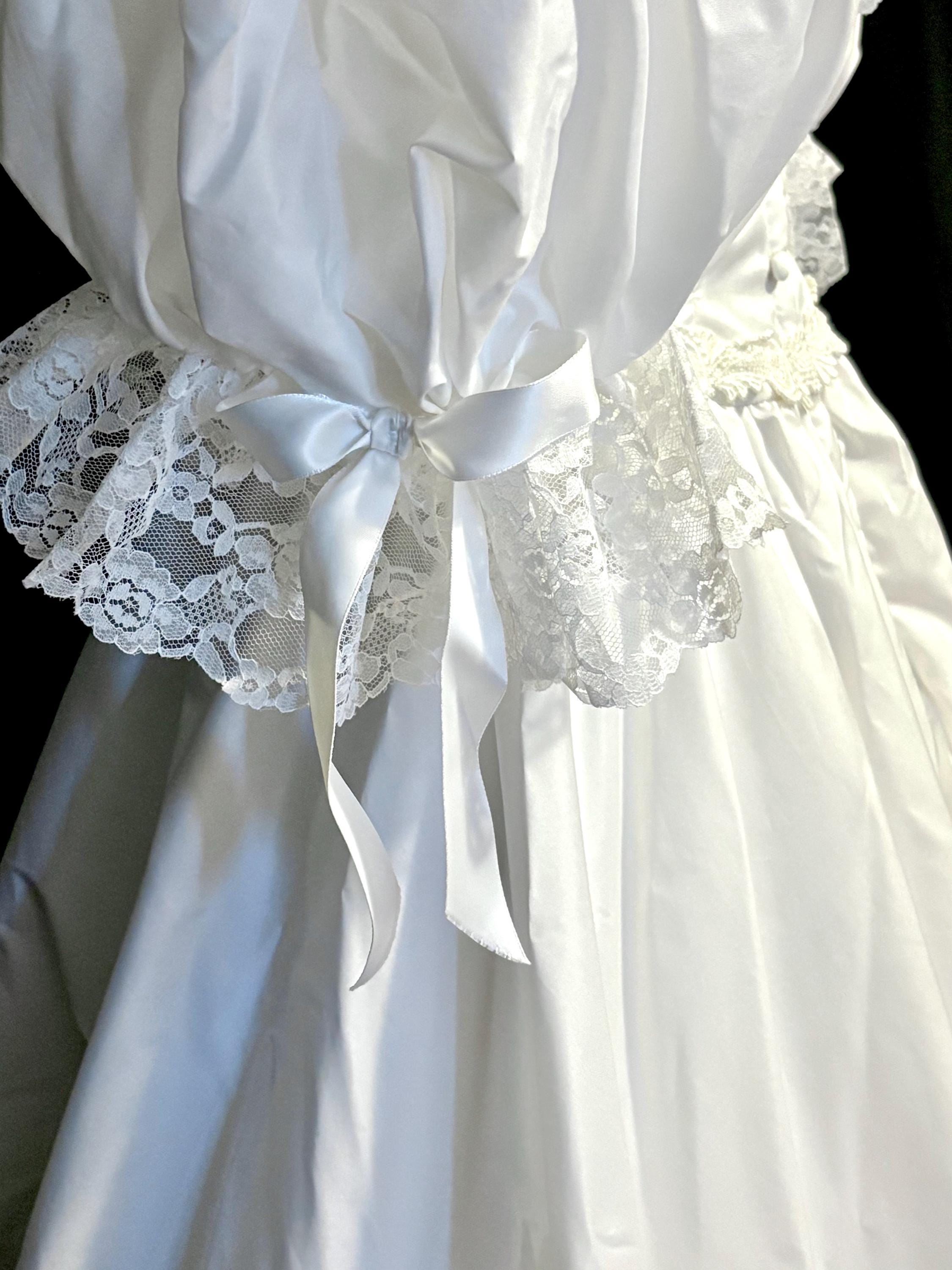 Vintage Wedding Dress, Sweetheart W/ruffles, Gorgeous Soft White, Est ...