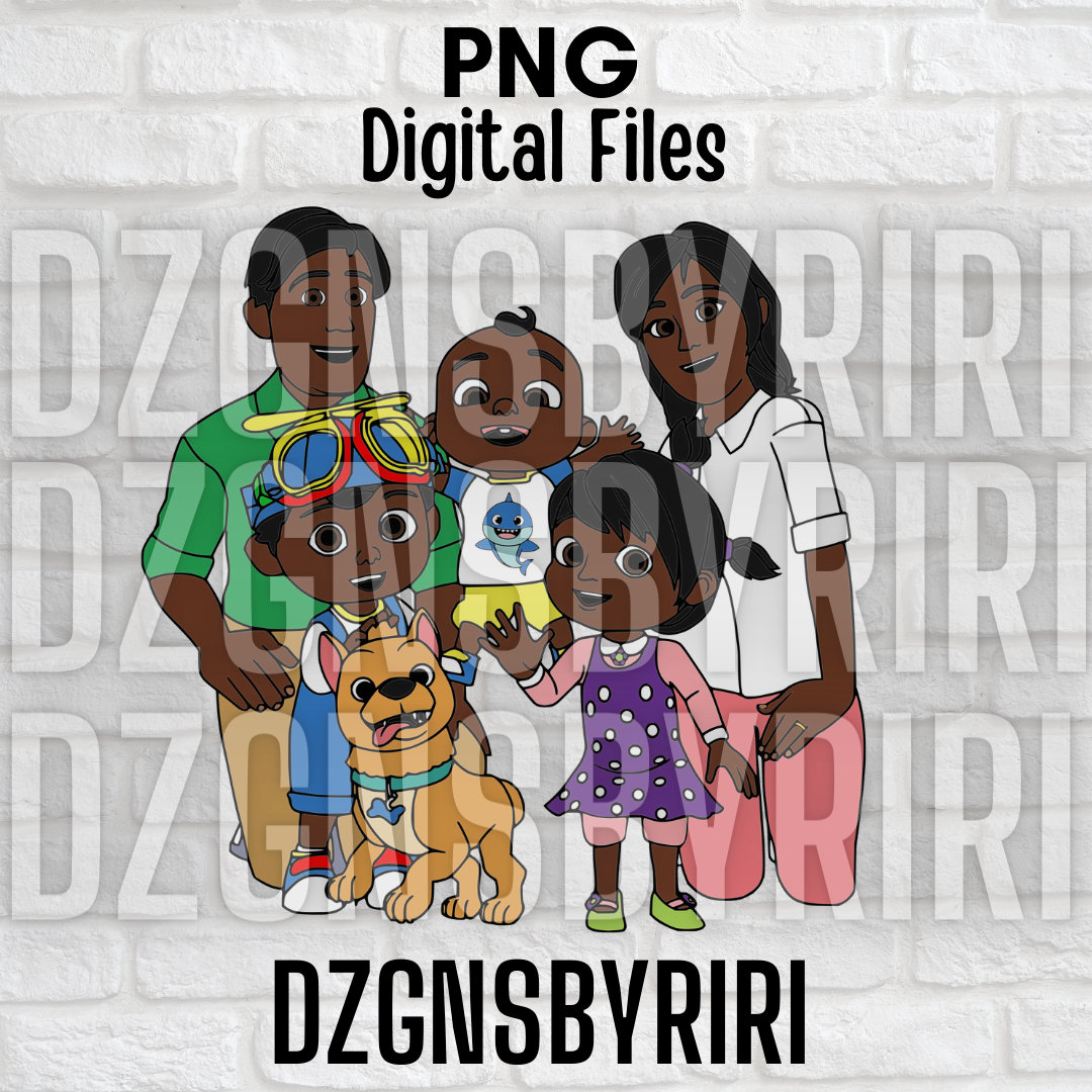 Black Africanamerican Family PNG Silhouette Cricut Etsy