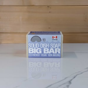 Solid Dish Soap  BIG BAR - handmade, eco-friendly, all 100% natural, vegan bar soap
