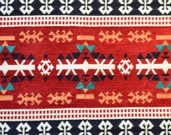 Red Carpet Fabric,Ethnic Fabric,Tribal Fabric,Geometric Fabric,Black Fabric,Woven Fabric,Turkish Fabric,Cotton Fabric,Upholstery Fabric