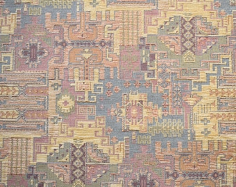 Tissu de moquette bleu,Tissu chenille,Tissu de moquette,Tissu ethnique,Tissu kilim,Tissu tissé,Tissu Jacquard,Tissu d'ameublement,Tissu géométrique