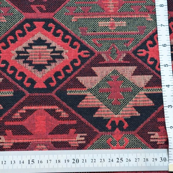 Red cotton fabric,Upholstery Fabric,Black cotton fabric,Geometric Fabric,Woven Fabric,Tribal Fabric,Turkish Fabric,Cotton Fabric