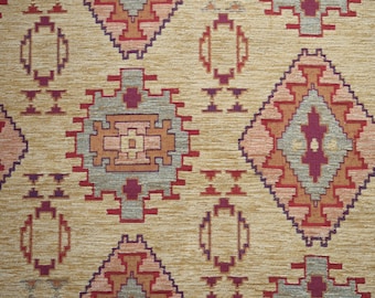 Tissu de moquette,Tissu chenille beige,Tissu rose,Tissu ethnique,Tissu kilim,Tissu tissé,Tissu Jacquard,Tissu d'ameublement,Tissu géométrique
