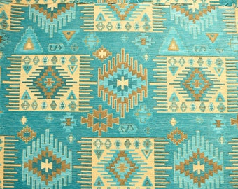 Tissu de conception de Kilim, tissu de Chenille, tissu de tapis, tissu ethnique, tissu tissé, tissu de décor à la maison, tissu de tapisserie d'ameublement, tissu géométrique