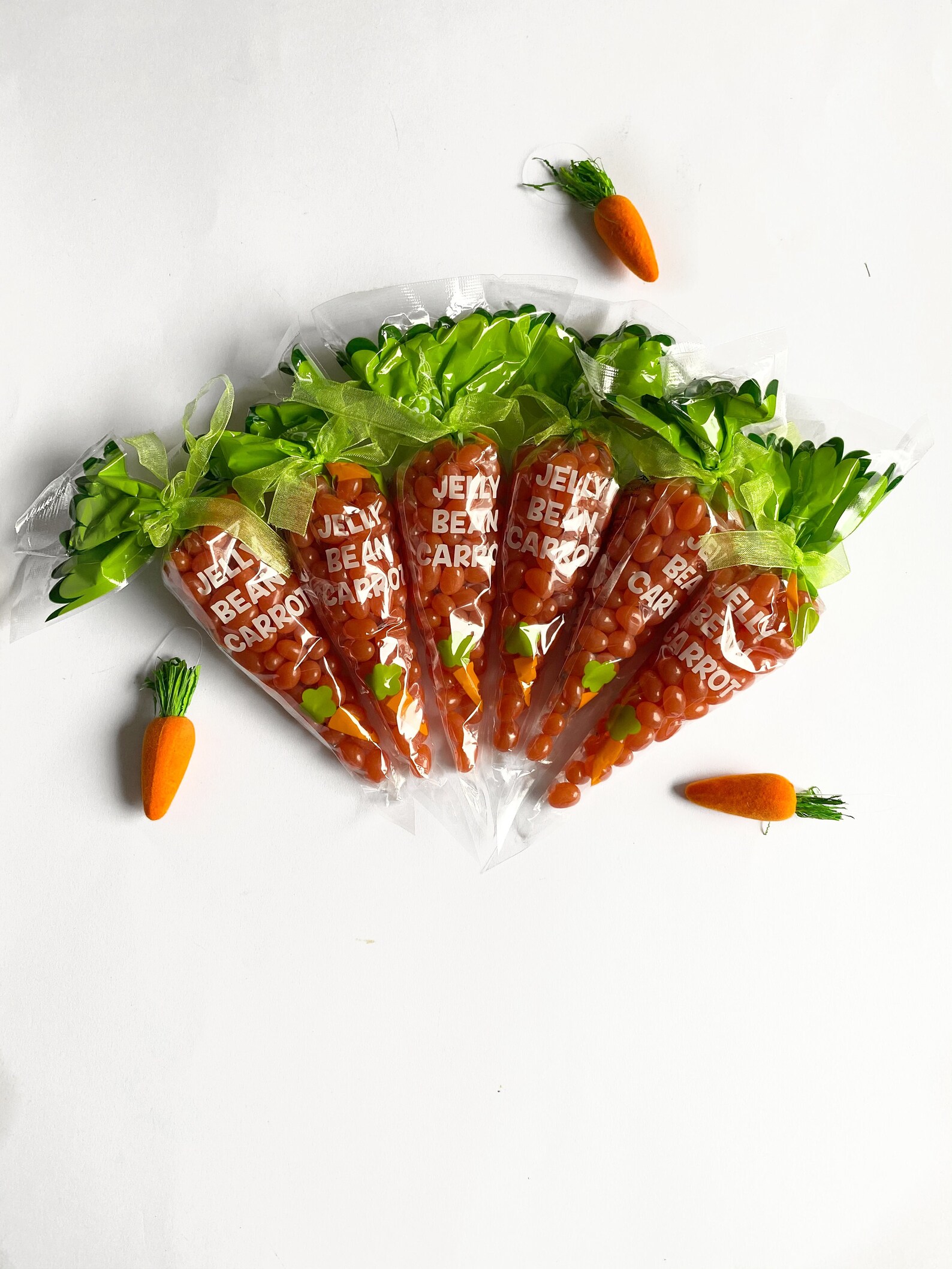Jelly Bean Carrot Cones Orange Jelly Beans Spring Gifts Etsy