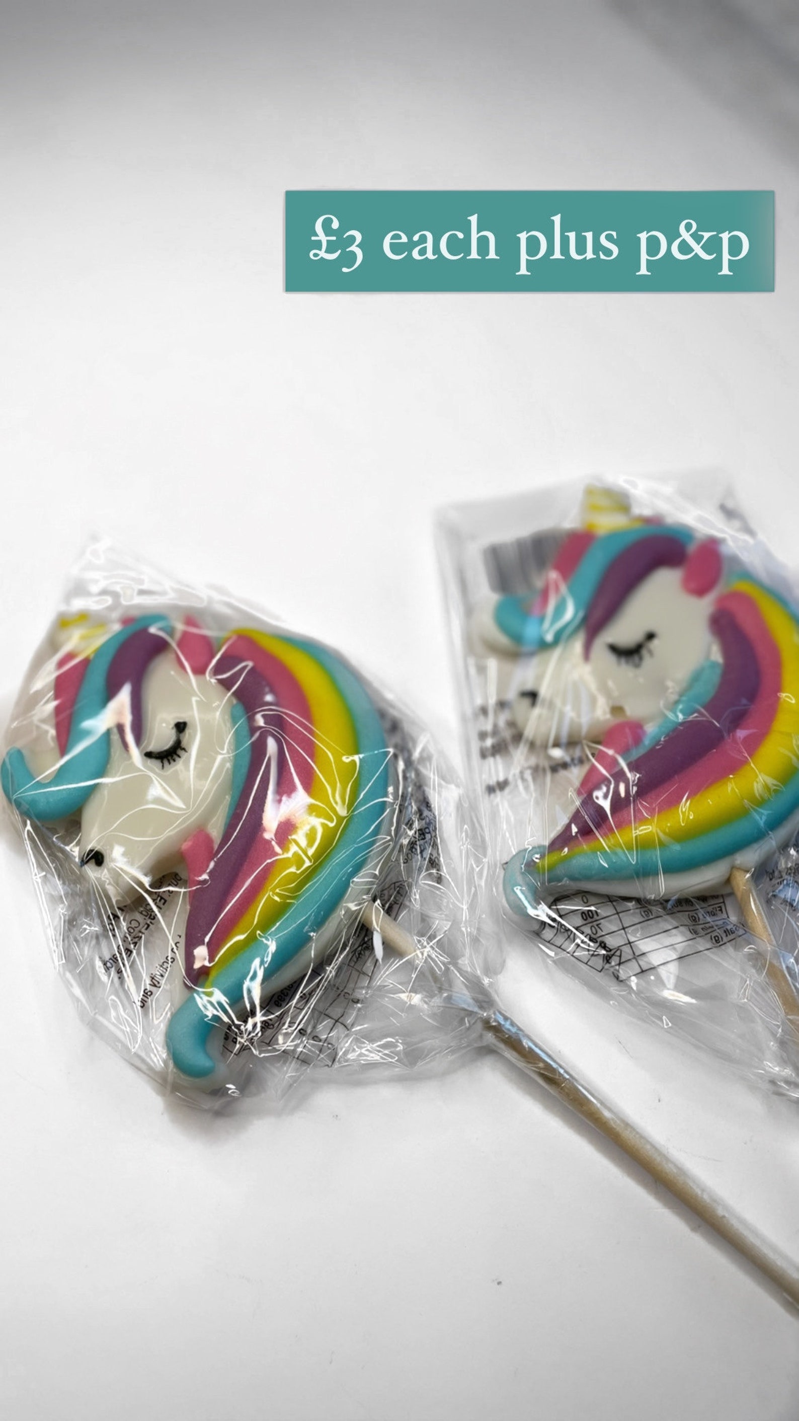 Rainbow Unicorn Lollipop Unicorn Lollipop Candy Lollipop Etsy