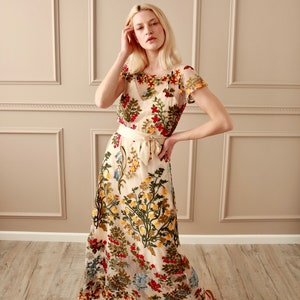 Gown, Embroidery, Timeless Dress - Etsy Gown, Embroidery, Timeless Dress - Etsy