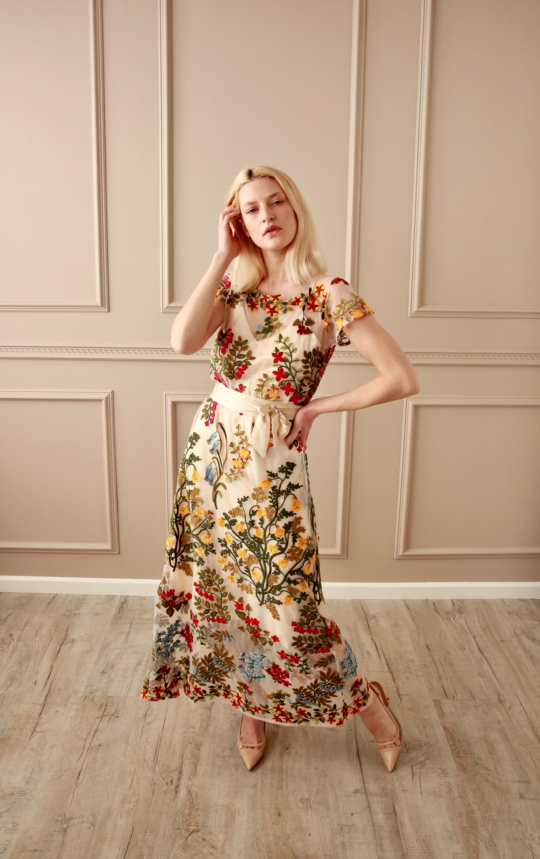 Gown, Embroidery, Timeless Dress - Etsy Gown, Embroidery, Timeless Dress - Etsy