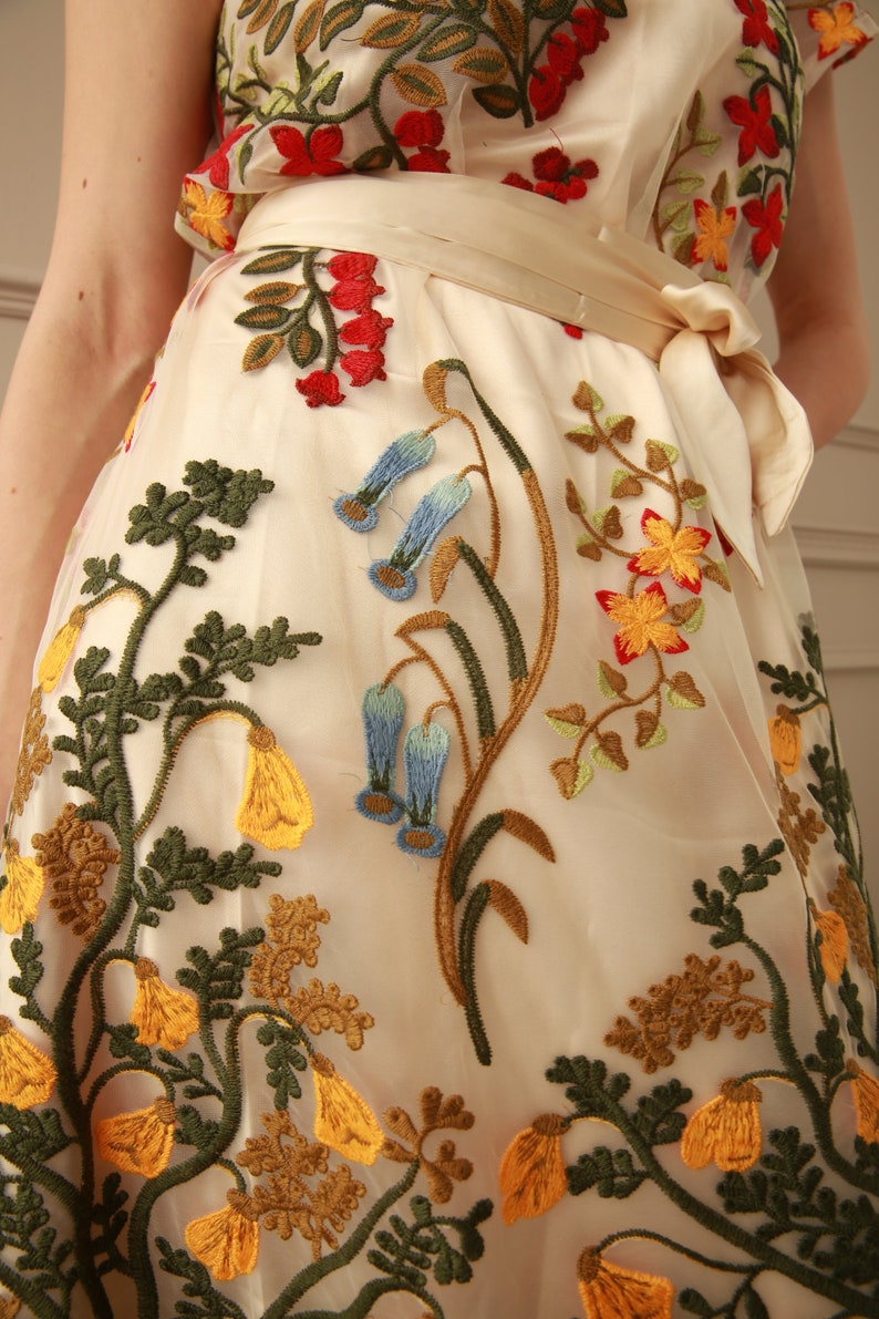 Gown, Embroidery, timeless dress image 3