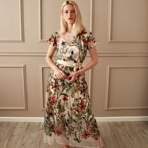 Green bush dress