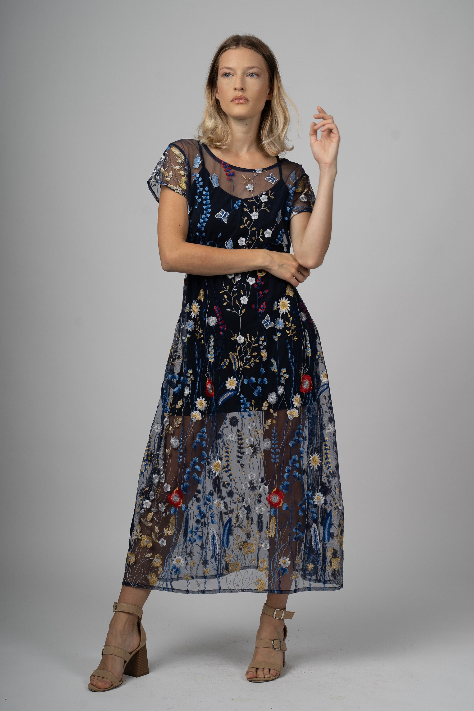 Floral Dress Loose Fitting Dress Formal Dress Wedding | Etsy