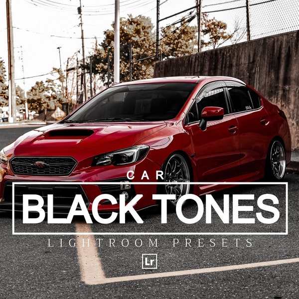 10 Lightroom mobile & desktop Presets Car Blacks tones