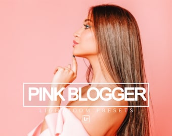 10 Lightroom mobile & desktop Presets Pink Blogger