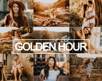 10 predefinições do Lightroom para celular e desktop Golden Hour