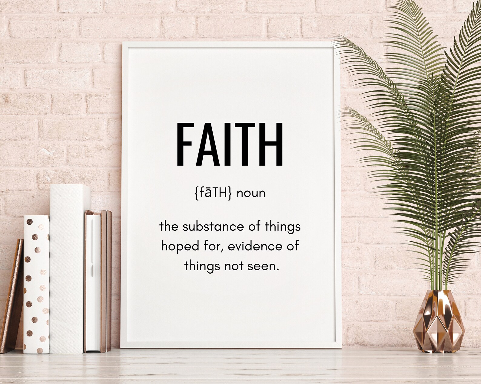 Faith Definition Print Inspirational Bible Verse Quotes  Etsy