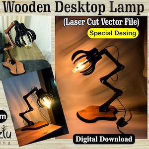 Wooden Pixar Lamp Laser Cut Vector File Svg Cdr Dxf